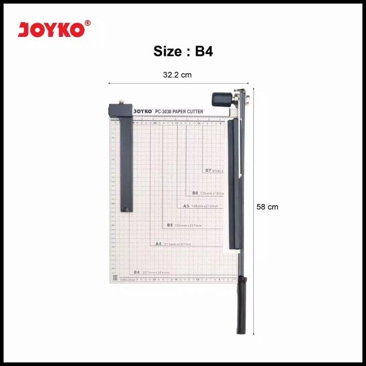 

Promo Paper Cutter / Pemotong Kertas Joyko Pc-3038 / B4