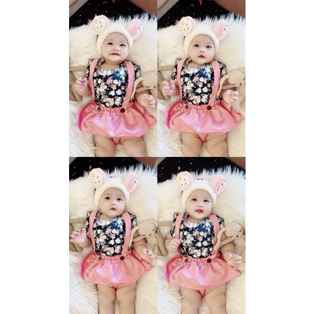 setelan anak perempuan 0-12 bulan baju bayi cewek katun CLAIRE AYLEEN leena BABY set rok mini jumper rok baju anak perempuan balita baby newborn kado newborn baju bayi baru lahir