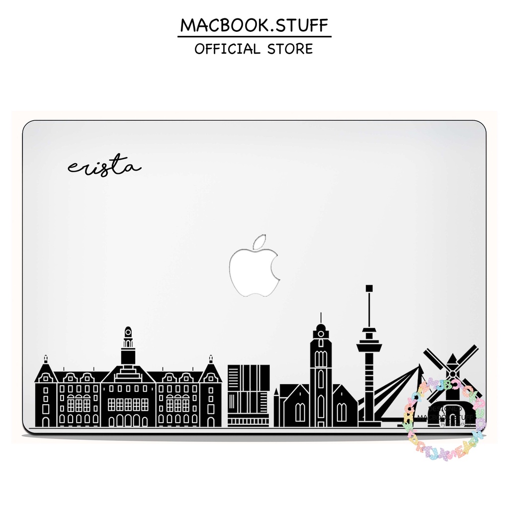 MACBOOK Case CUSTOM ROTTERDAM AMSTERDAM DESIGN NEW AIR PRO RETINA 11 12 13 14 15 16 INCH NON /  WITH CD ROOM / TOUCHBAR / TOUCH ID / M1 M2 2020 2021 2022