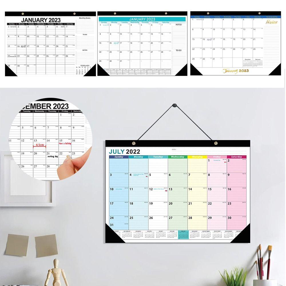 Preva Kalender Dinding Kreatif2023Hadiah Tahun Baru Tahun Akademik Perencanaan Vertikal Kalender Rumah Tangga Untuk Teman Kalender Gantung