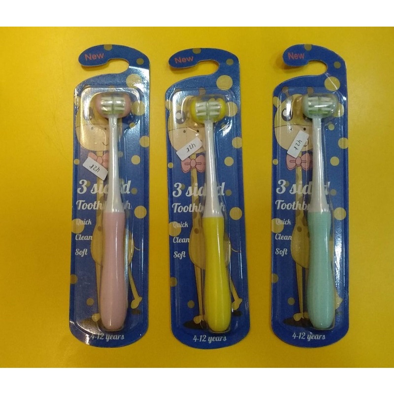 Kid toothbrush 3 sides - sikat gigi anak usia 4-12 tahun