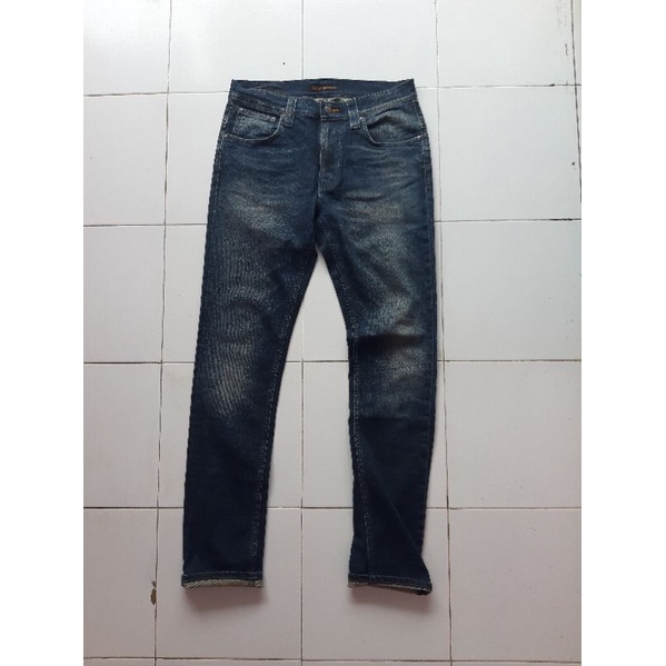 celana nudie jeans tape ted 24 months original second