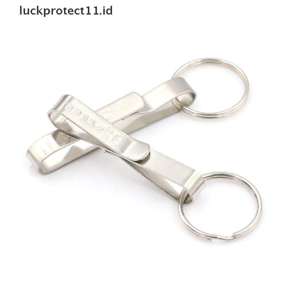 /Fashion Hot//// Gantungan Kunci Pelepas Cepat Ringkas Stainless Steel Klip Sabuk Tempat Gantungan Kunci.