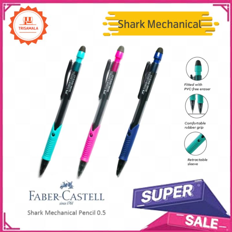

PENSIL MEKANIK FABER-CASTELL / SHARK MECHANICAL 0.5MM
