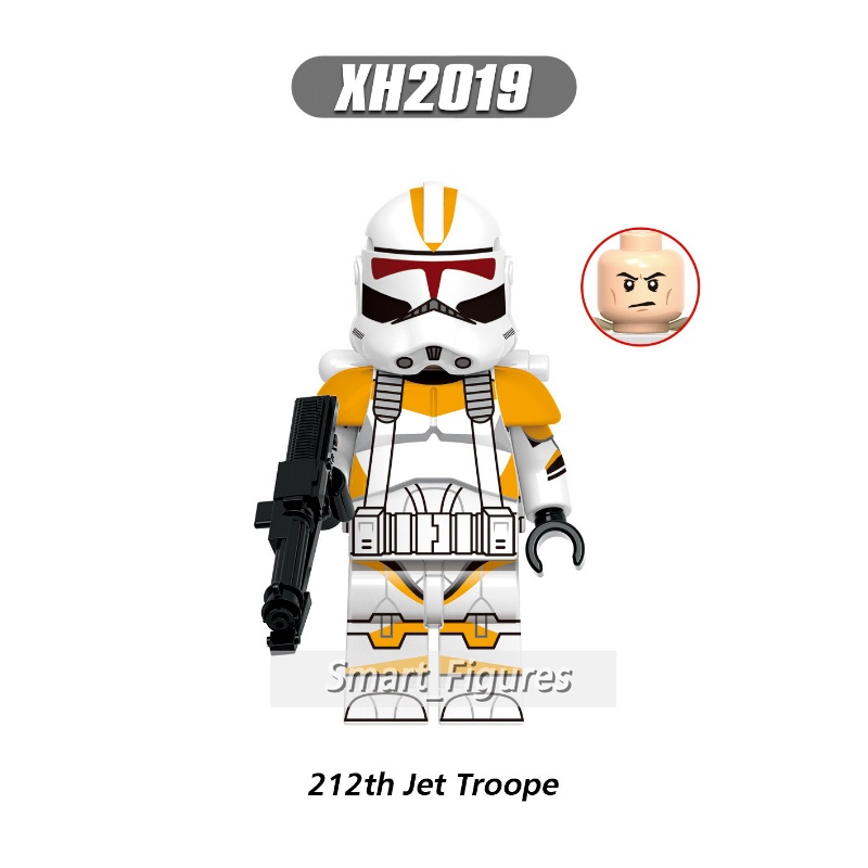 Star Wars Minifigures Commander Ganch ARC Trooper Seven Dredd Alpha 212th Jet Trooper Mainan Hadiah Angka Mini X0350