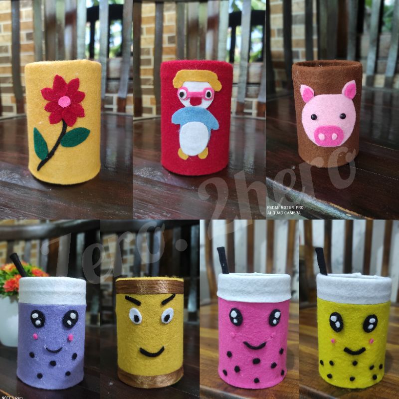 

tempat pensil kaleng/botol