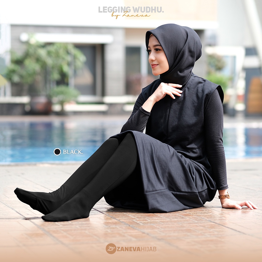 Legging Wudhu Zaneva l Legging By Zaneva Hijab