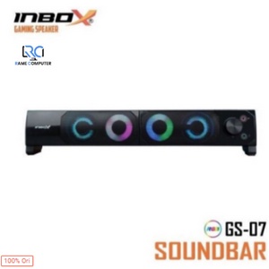 Speaker GAMING INBOX GS-07 SOUNDBAR GS07 Super BASS - Gaming Speaker RGB