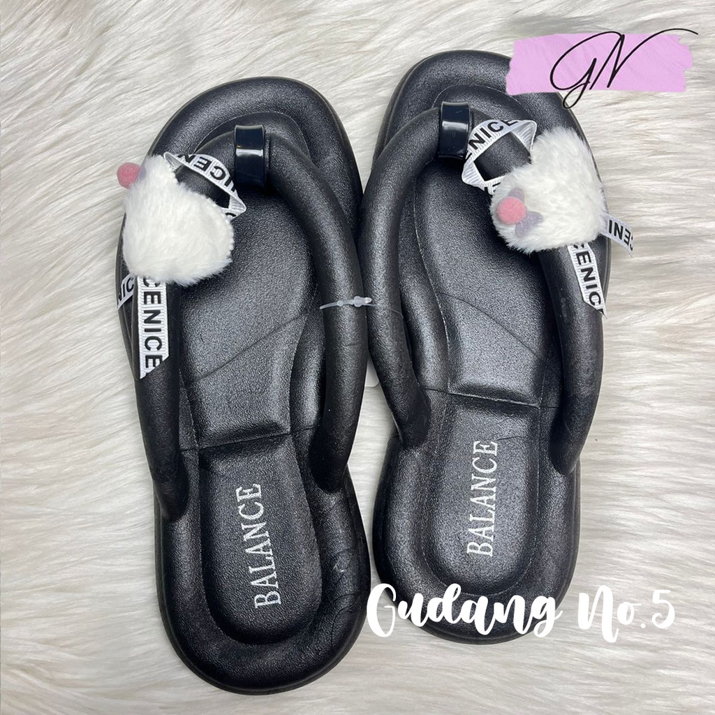 GN-2024-8A Sandal Jepit Jelly Model Terbaru FashionWanita Import PCU