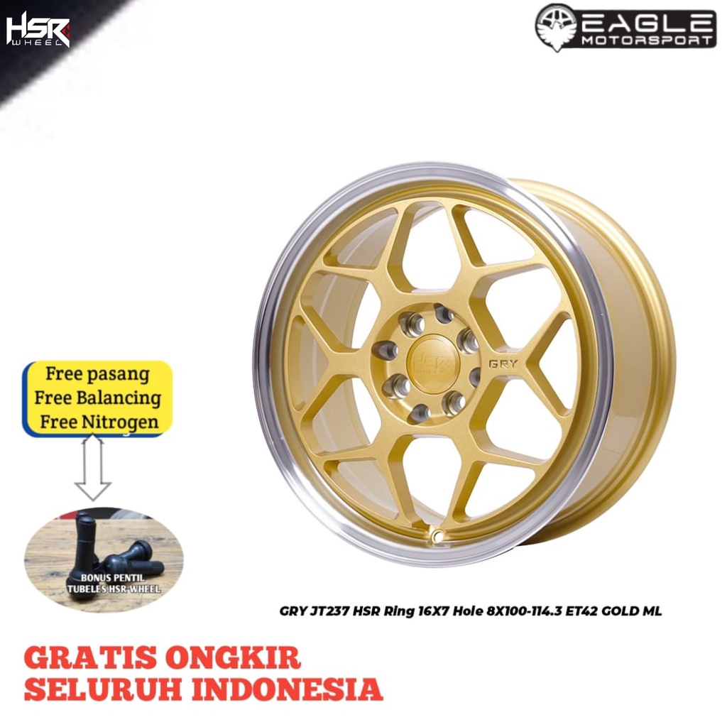 VELG MOBIL RACING R16 RING 16 HSR GRY VELG JAZZ MOBILIO CITY VIOS