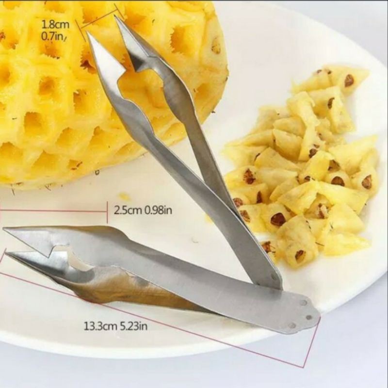 Alat Pembersih Mata Nanas Pencubit Pengupas Pemotong Cleaning Pineapple Peralatan Pelengkapan Kitche