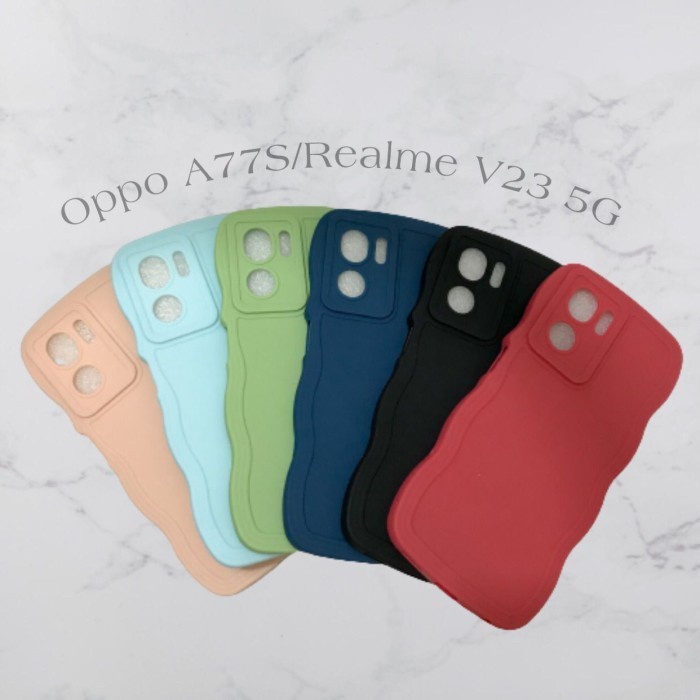 CASE REALME V23 5G - SOFTCASE SILIKON GELOMBANG WAVY PRO CAMERA - GA