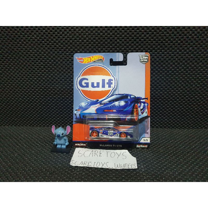 Hotwheels Hot Wheels Gulf Mclaren F1 gtr Gulf biru blue premium car culture