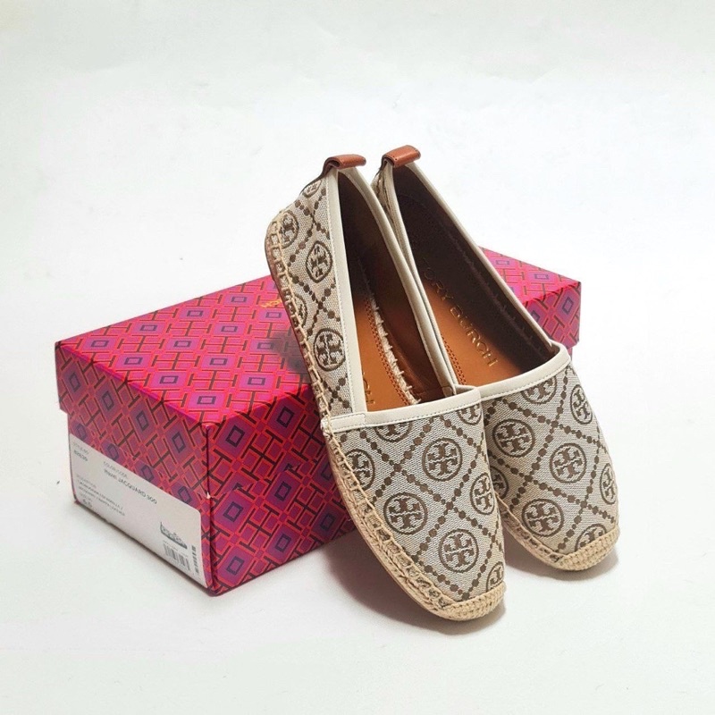 TB T MONOGRAM ESPADRILLE HAZEL JACQUARD