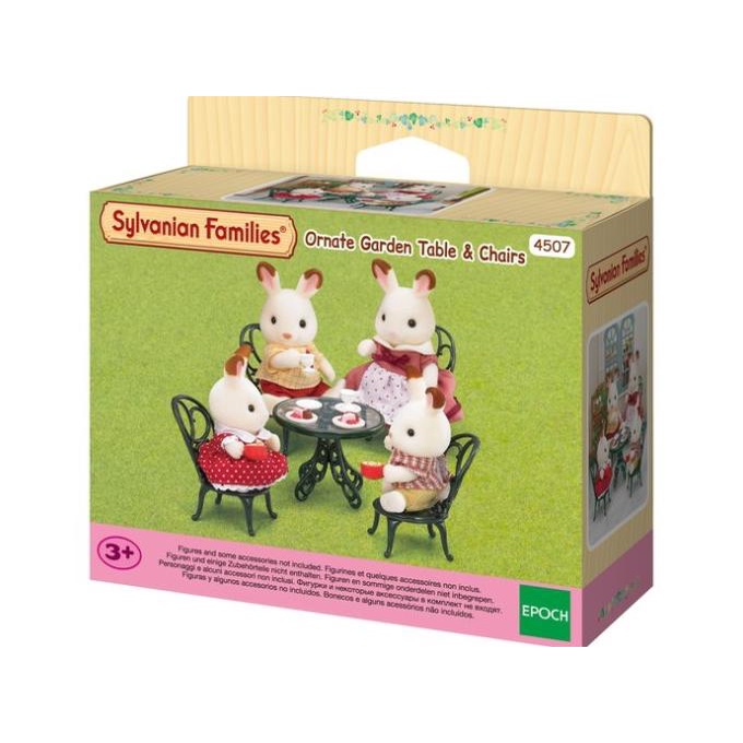 SYLVANIAN FAMILIES ORINATE GARDEN TABLE & CHAIR