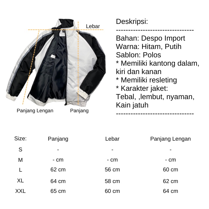 Jaket Pria Down Jacket Windbreaker Touring Sunmori Motor Vespa Raglan Volkert