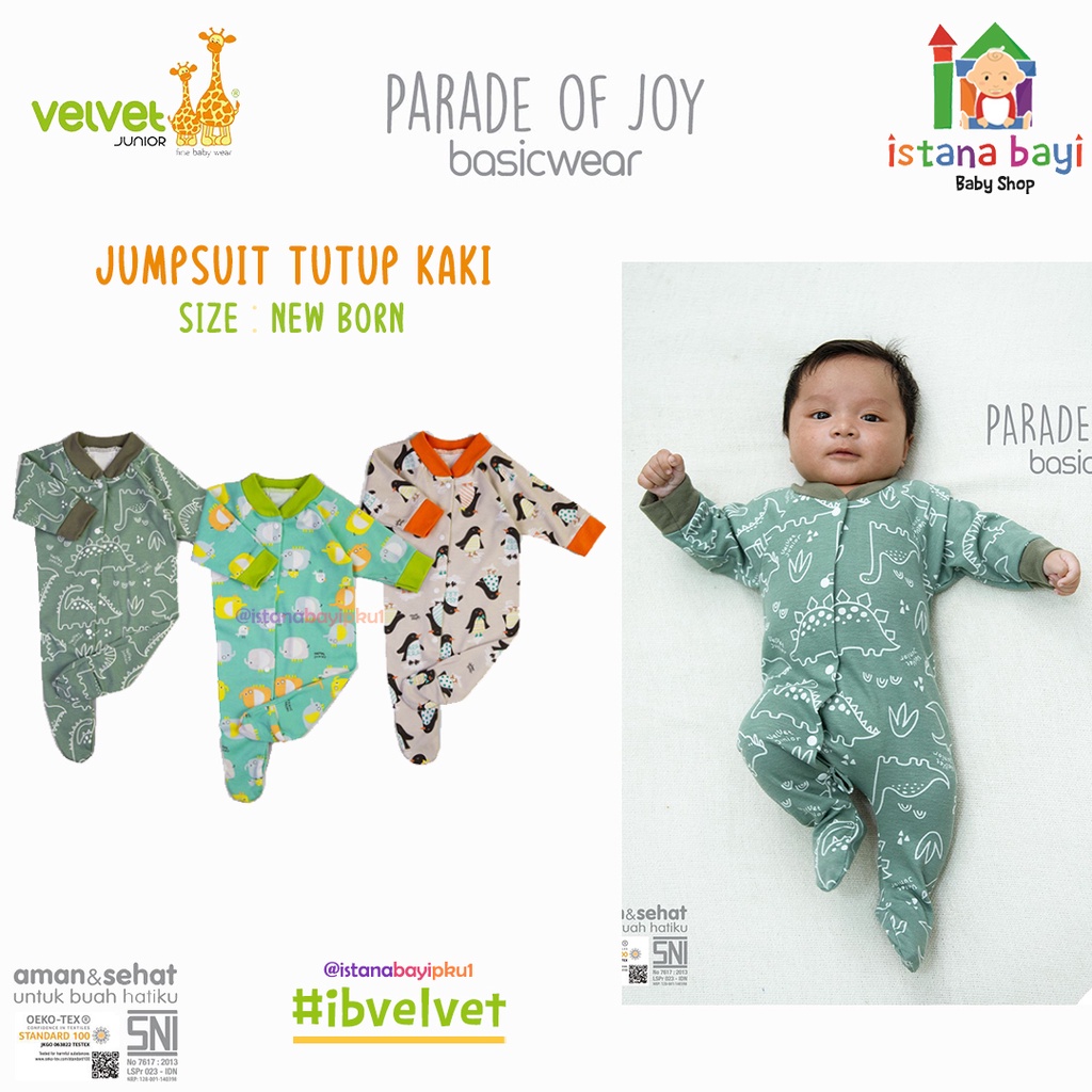 Velvet Junior GREAT ADVENTURE Jumsuit - Sleepsuit baby/Jumper bayi/Jumper anak