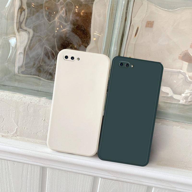 Casing Lucu Silikon Cair Persegi Original Untuk OPPO A3 A36 A76 A11S A16 A35 A53 A54 A9 A5 A93 4G 5G 2020 2021lensa Kamera Protect Soft Phone Back Cover