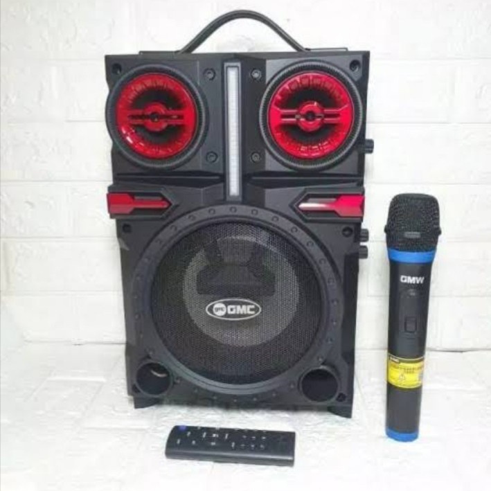 Speaker Portable Meeting Bluetooth 6.5&quot; GMC 897Q + Mic + Remote/ OKEEE