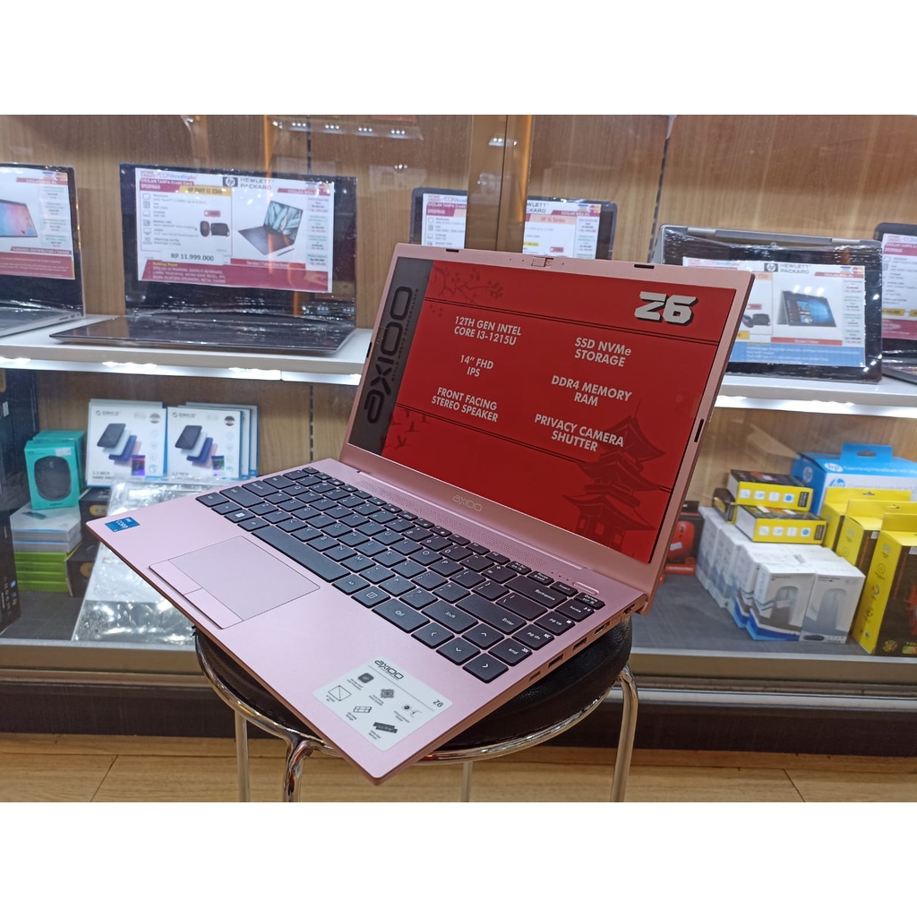 LAPTOP DESAIN TERBARU AXIOO MYBOOK Z6 METAL INTEL I3 1215U 20GB 256GB 14 FHD IPS BACKLIT WIN11 + LIBRE OFFICE