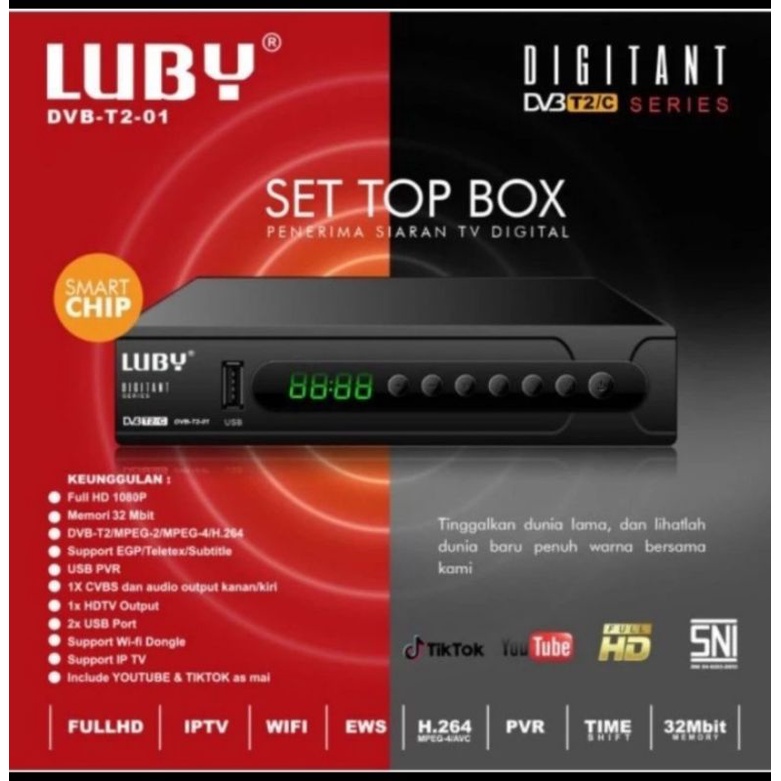 STB / Set Top Box Luby DVB T2 01