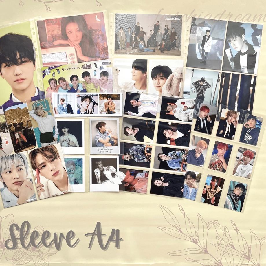 

((O-8-E ✓> Sleeve Pocket A4 1P/2P/3P/4P/5P/6P/8P/9P/10P/12P/20P for Photocard Postcard KPOP premium