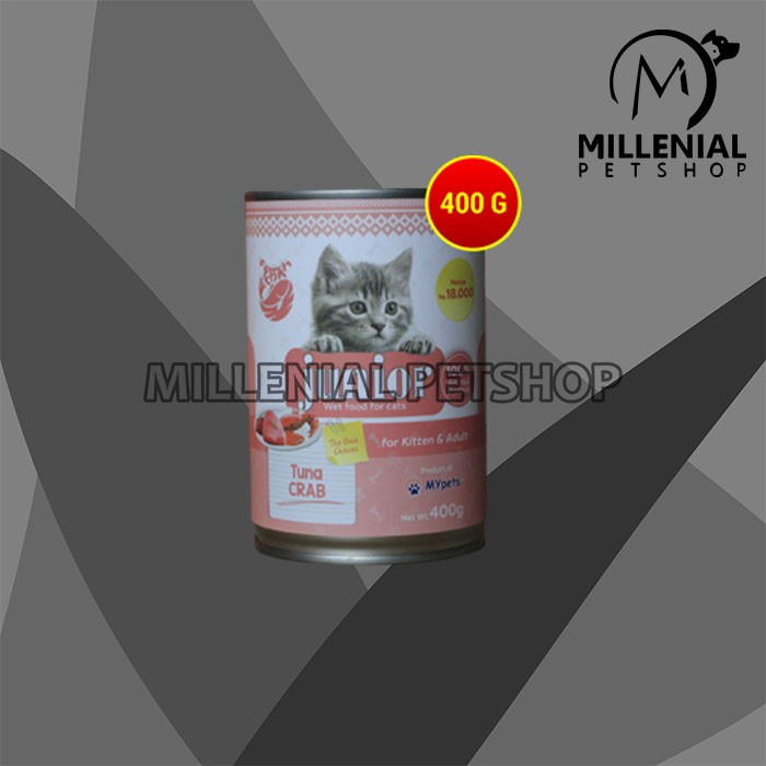 Makanan Kucing Basah Junior Wet Food Kaleng 400 Gram Non Whiskas