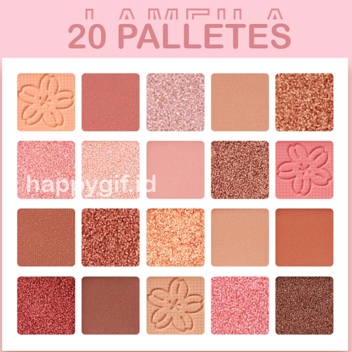 LAMEILA Eyeshadow  20 Colors Free Brush Matte Palet Waterproof Glitter Pallete LA213 5190