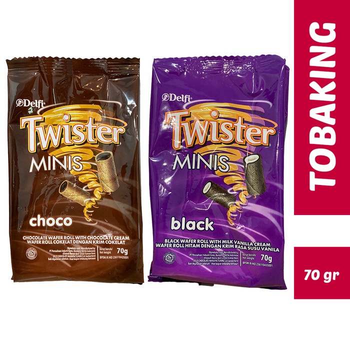 

Twister Minis Wafer Roll Mini Choco Black Vanilla 70gr