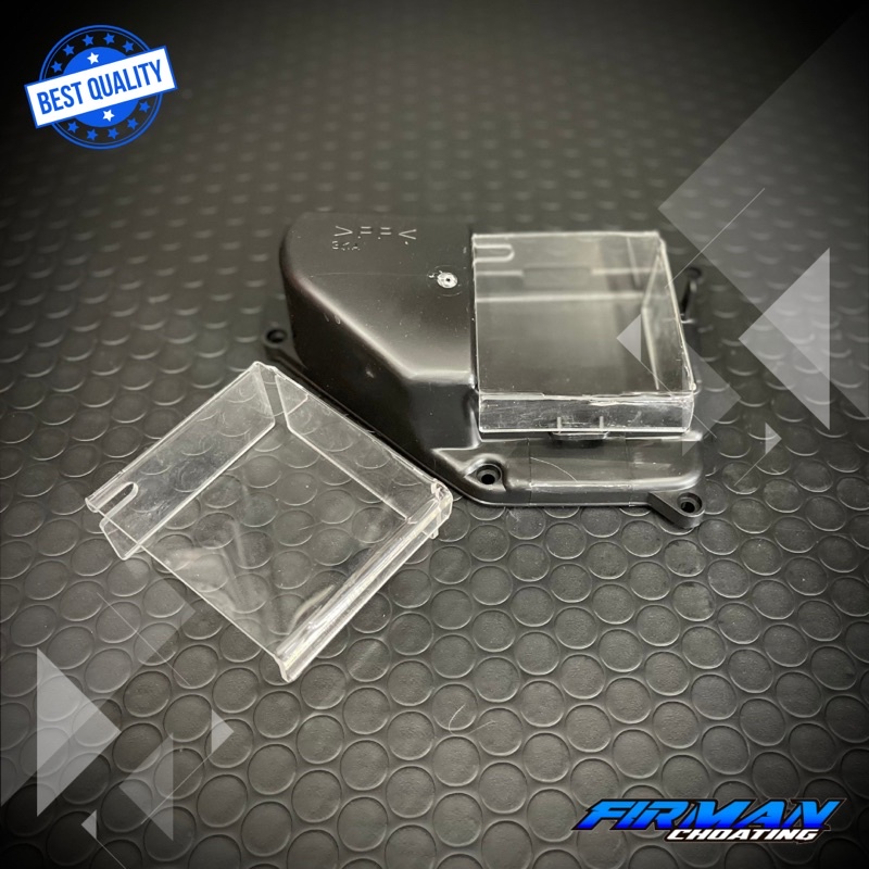 Mika tutup AKI ACCU (RX-KING) LOGO FC PROJECT BENING &amp; HITAM