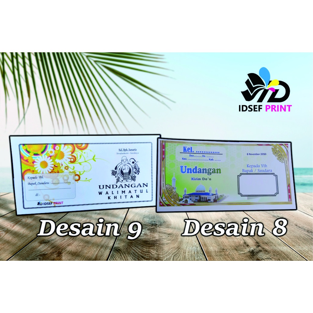 Undangan Kenduri Pernikahan, 100 Hari, Khitan, Dan lain lain. Kertas HVS 70 Gsm.