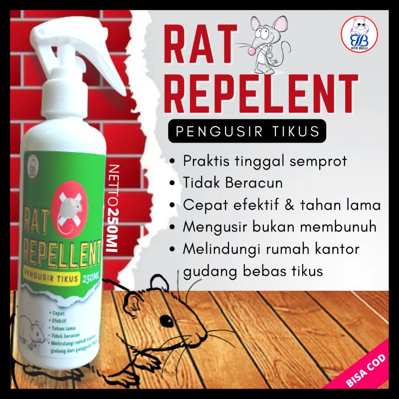 rat repelent spray cairan pengusir tikus 250ml