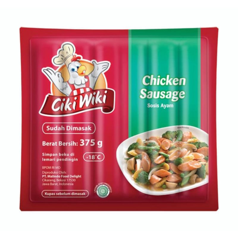 

Makanan Beku Olahan Ciki WIki Chicken Sausage 375gr, Sameday Instan Delivery Jogja