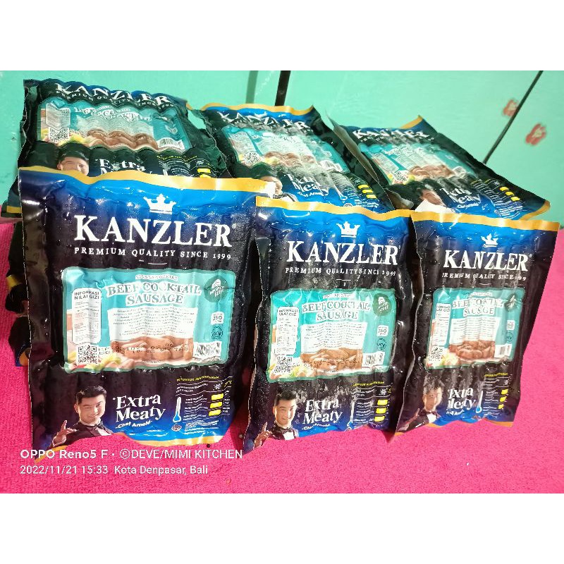 

Kanzler Sosis Beef Cocktail 250gr (18pcs)