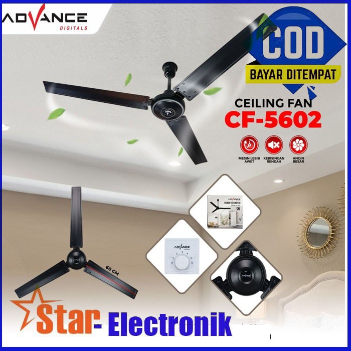 KIPAS ADVANCE BALING-BALING ATAP CEILING FAN CF-5602 ADVANCE PLAFON
