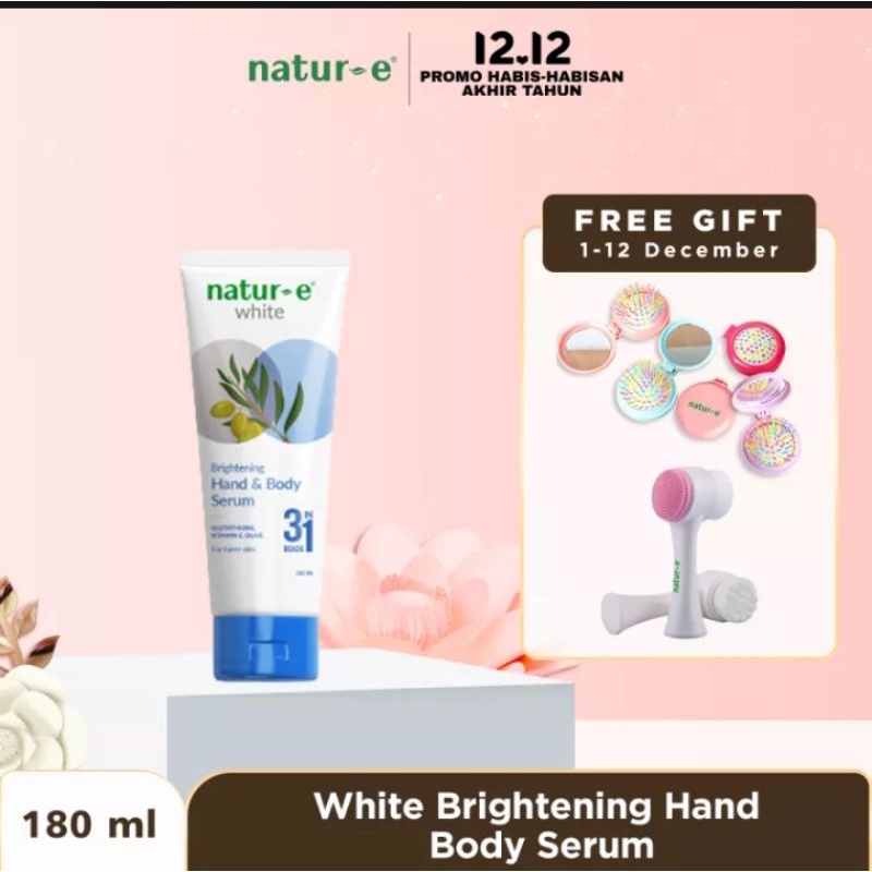 Natur-e white brightening handbody serum 180ml