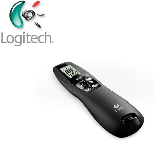 Logitech R800 Wireless Pointer Persentasi - GREEN LASER -Laser Pointer - Hitam