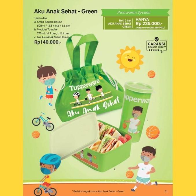 TUPPERWARE Tupperware Aku Anak Sehat Paket Bekal [08]