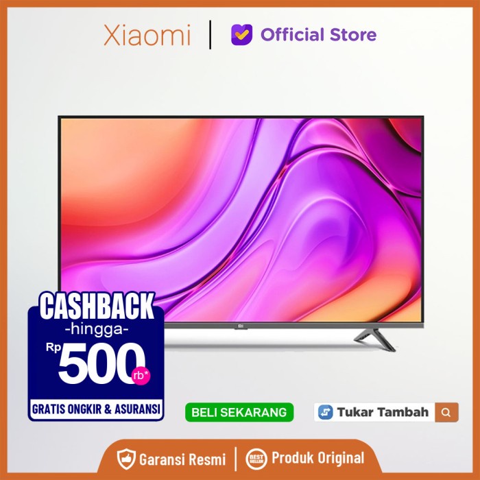 Xiaomi Mi TV 4 2021 4K 55" inch 32" Bezel Less Smart TV Garansi Resmi HEMAT