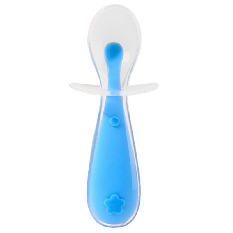 Mary Baby Silicone Soft Spoon Training Feeding Untuk Anak Balita Anak BPA Free First Stage Sendok Bayi Dengan Sedot