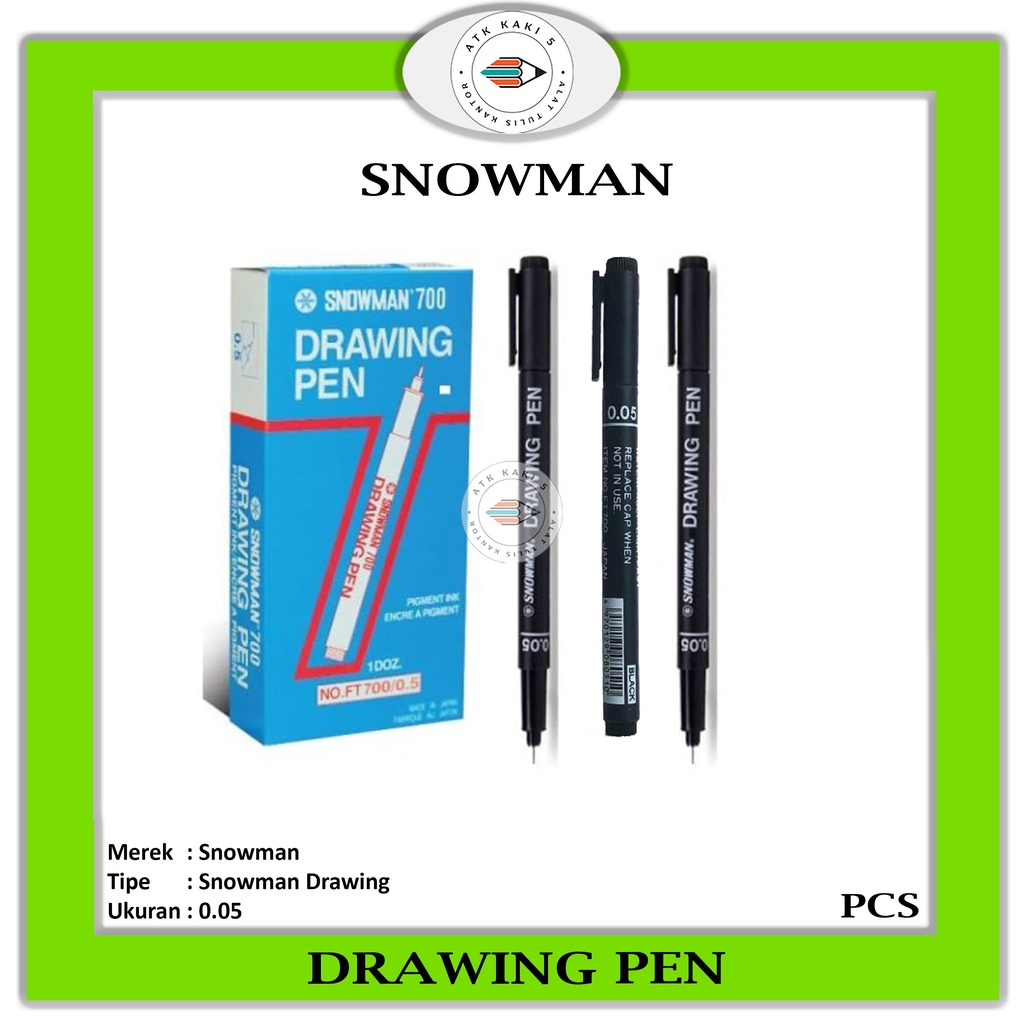 

SNOWMAN - Drawing Pen 700 0.05mm - Pcs