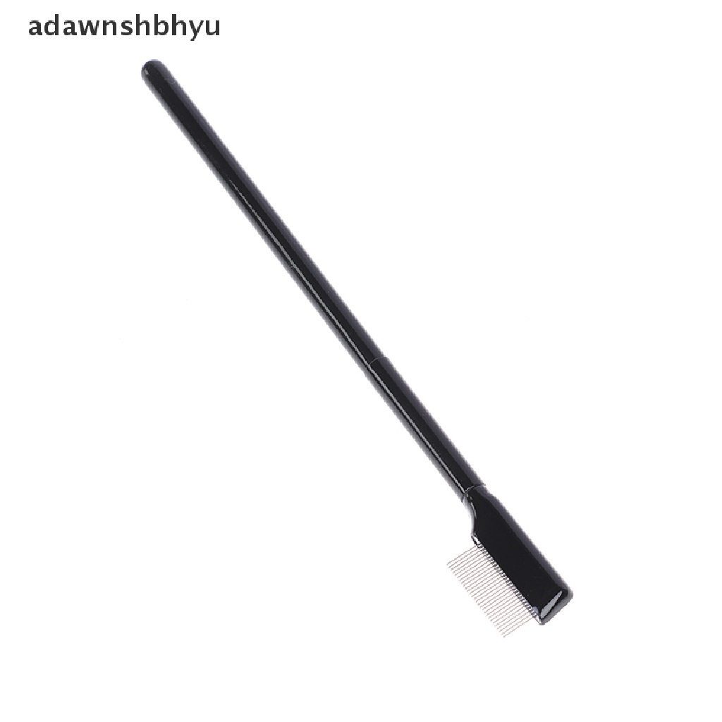 Adawnshbhyu 1 Pcs Baja Alis Sisir Bulu Mata Ekstensi Sikat Sisir Logam Makeup Brushes Alat ID