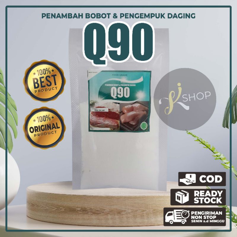 

Q90 (100gr) - Penambah bobot | Pengempuk semua jenis daging | Mencegah susut