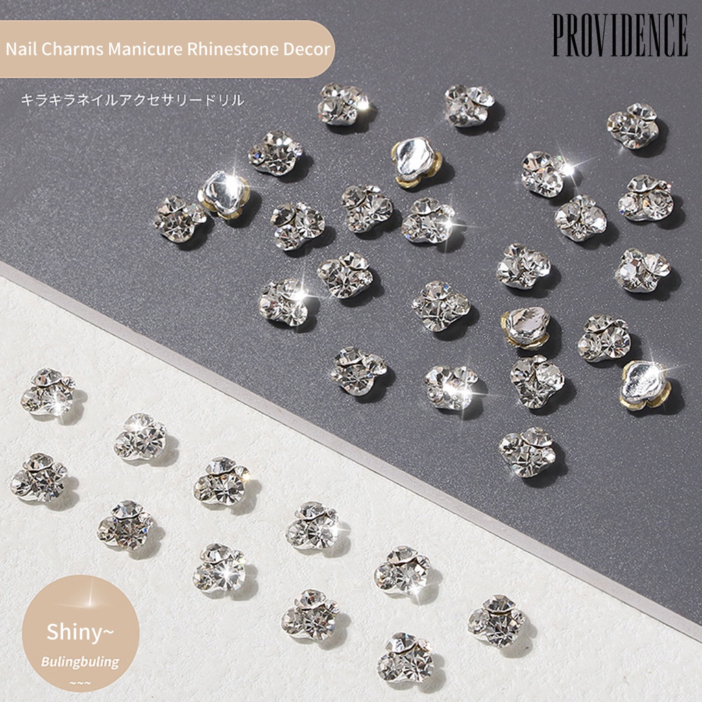 Providence 10 Pcs Kuku Berlian Imitasi Bersinar Tiga Dimensi Menakjubkan Efek Visual DIY Pesona Kuku Berkilau Manicure Rhinestone Decor Nail Salon Supply