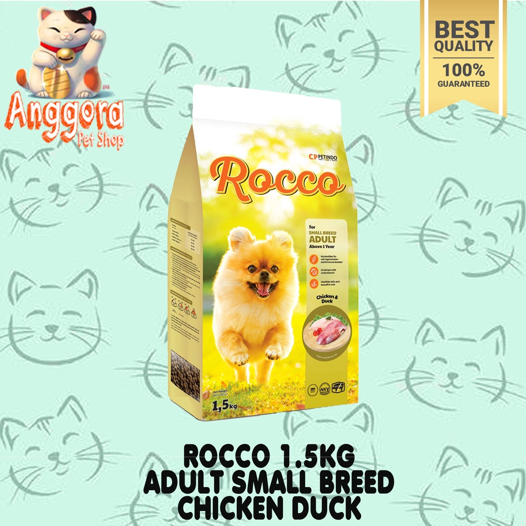 Makanan anjing murah Rocco Dog Food 1,5 Kg All Variant