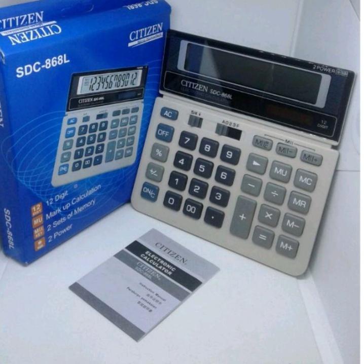 

Special Kalkulator Citizen SDC 868 L Kalkulator 12 Digit Sudah Termasuk Batrai ~