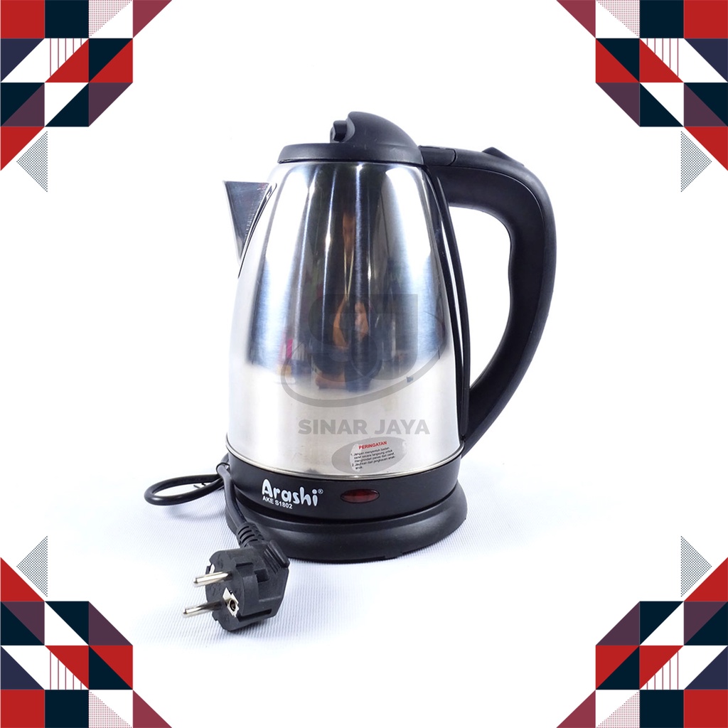 Teko Listrik/Teko Pemanas Air/Teko Elc Ake S1802 Arashi