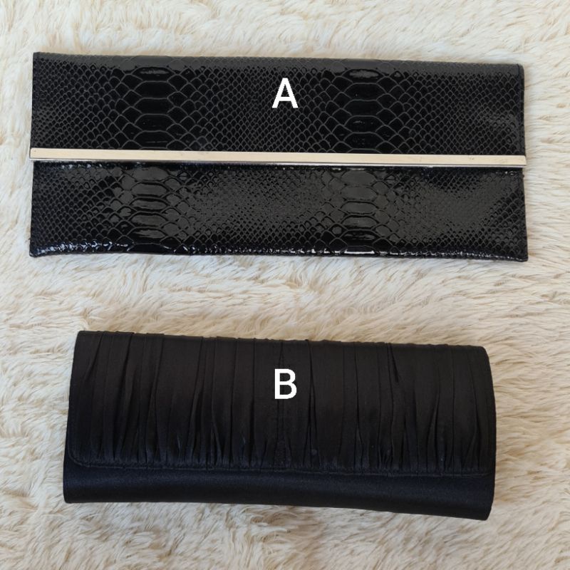 Tas Pesta Wanita Clutch Hitam Elegant