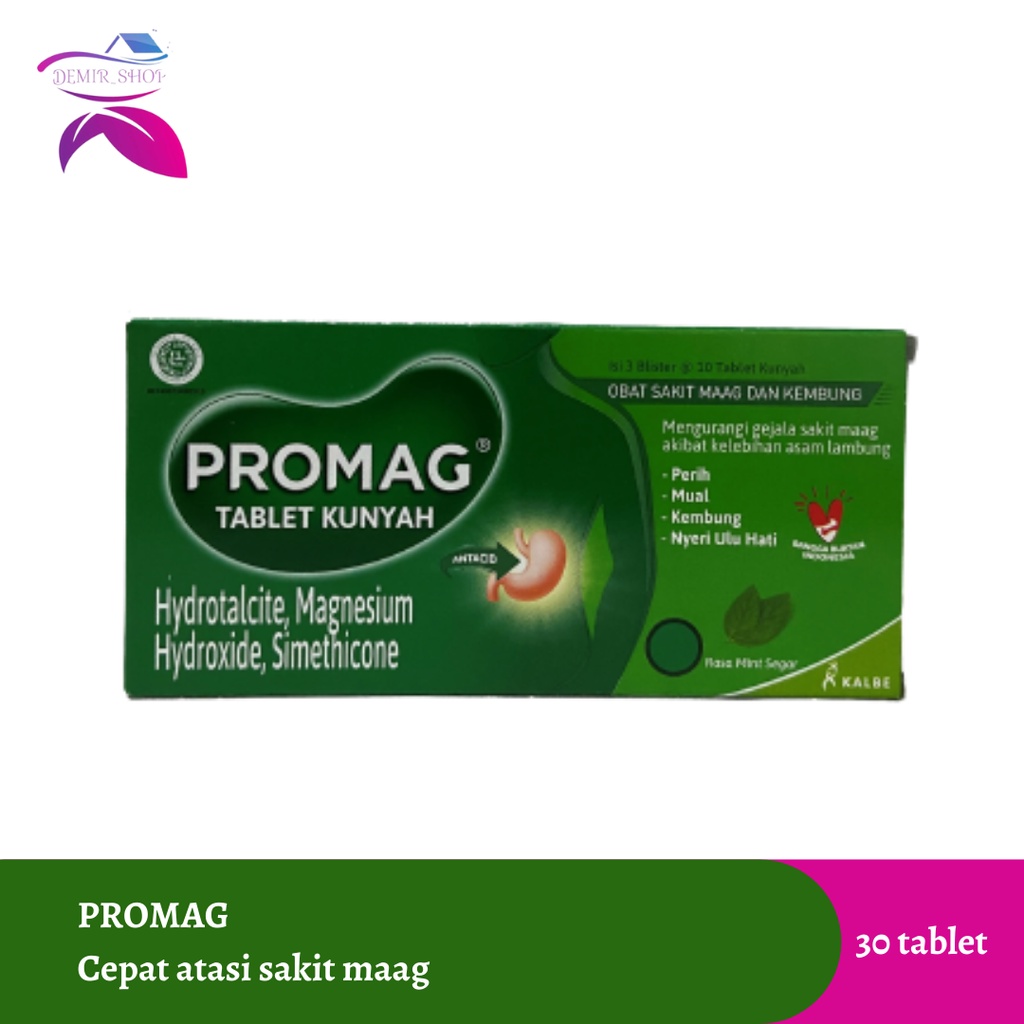 Promag Tablet / Obat Sakit Maag dan Kembung