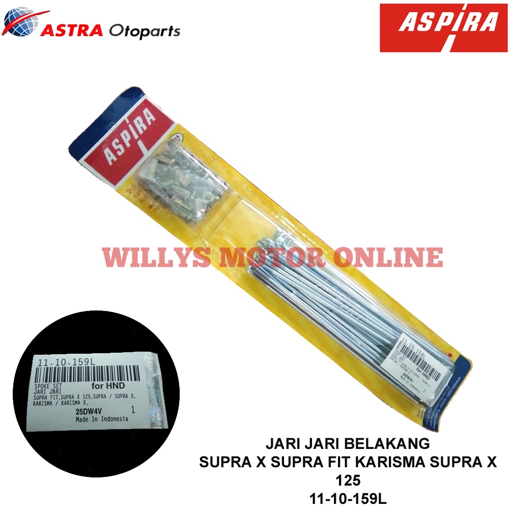 Jari Jari Belakang Supra x karisma supra x 125 ASPIRA 250-17 11-10-159L